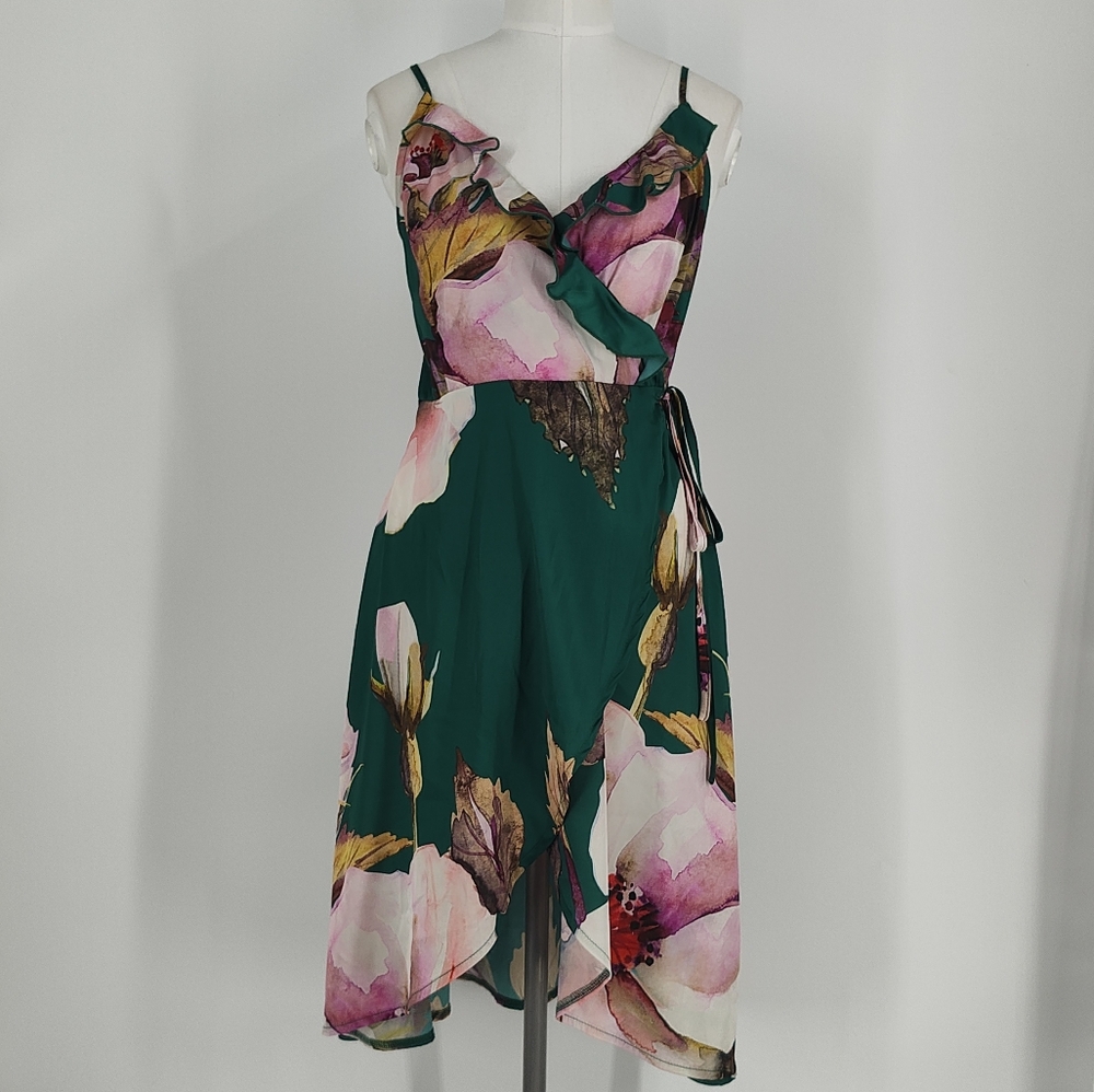 Floral Green Dress